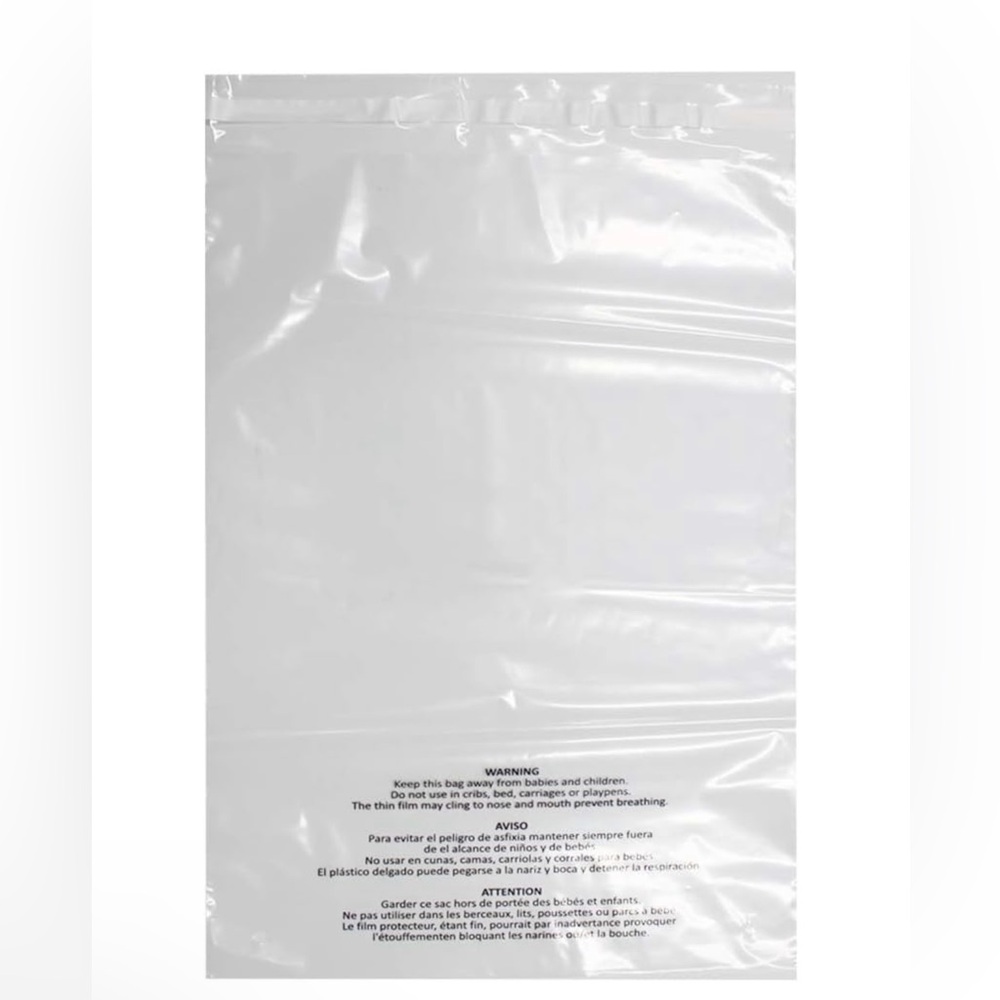 Clear Poly Bags 18x24